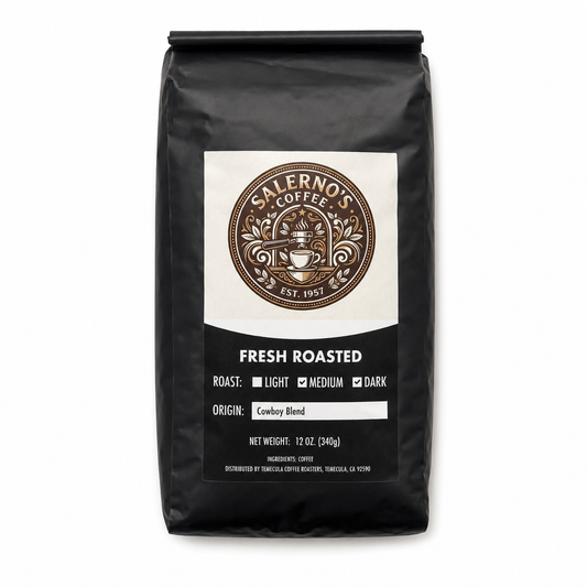 Salerno Coffee Cowboy Blend Coffee Pods – 12 Pack
